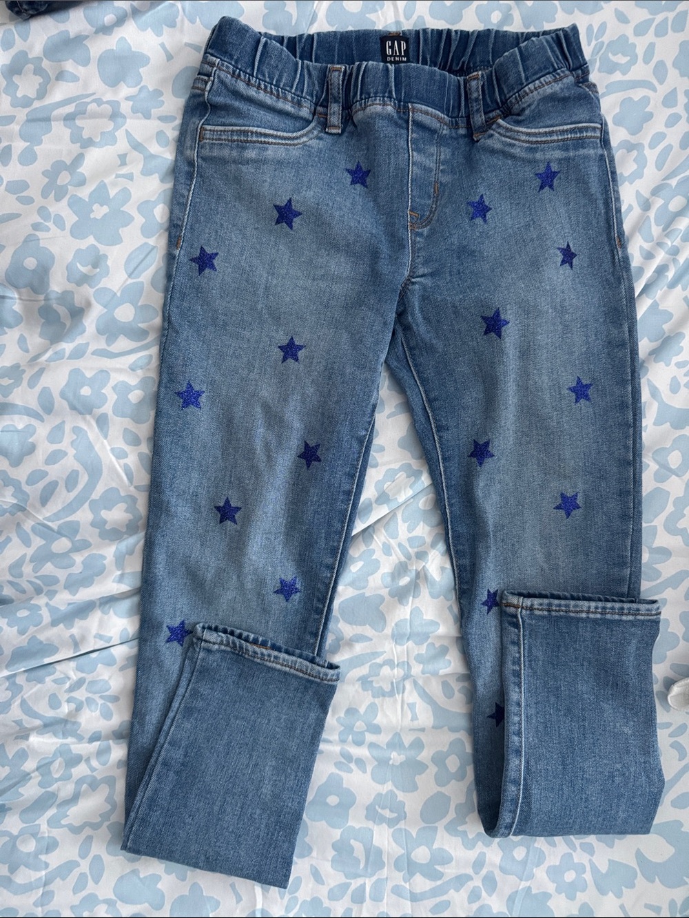 GAP Light Blue Jeans with Navy Star Accents